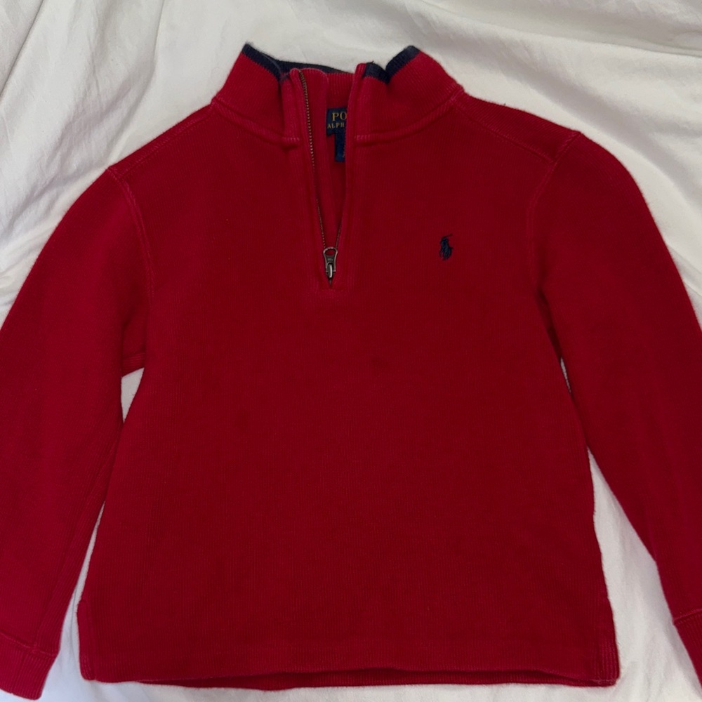 Polo by Ralph Lauren Kids Red Pullover Sweater
